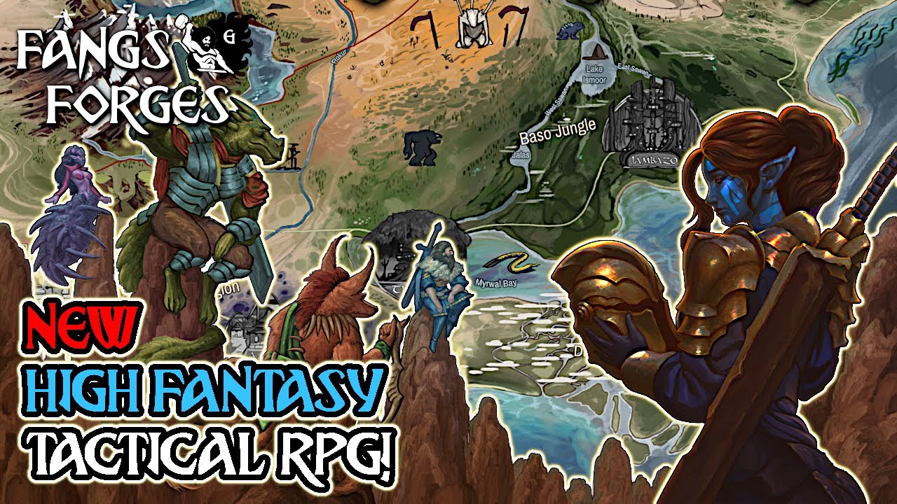 This NEW High Fantasy Tactical RPG Is BEAUTIFUL, Rich With LORE & NEW UPDATES! | Fangs & Forges