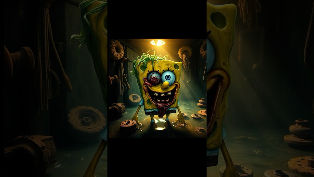 SpongeBob🧽 #creepystory #horror #terrifyingtales #toothless #creepy #scarystoriesintherain