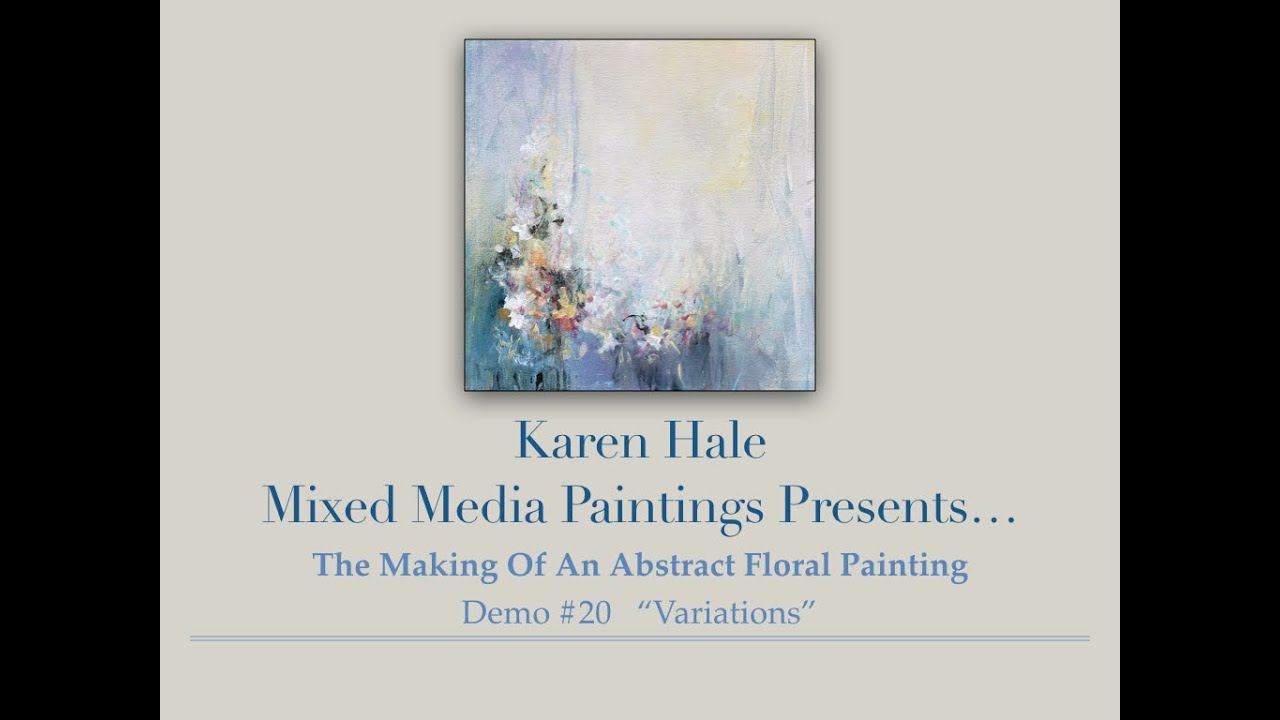 Painting Demo of an Acrylic Impressionistic Floral / Abstract Flower Painting on Canvas