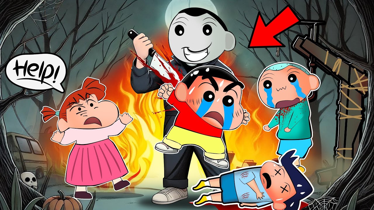 Micheal Myers Bully Shinchan In DBD 😱 | Bochan Became Killer 🔪 | Shinchan Playing Dead By Daylight 😂