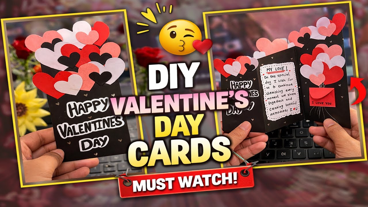 How To Make Beautiful Valentine Card In Minutes DIY💌♥️ Make Your Partner Fall in Love Again ❤️