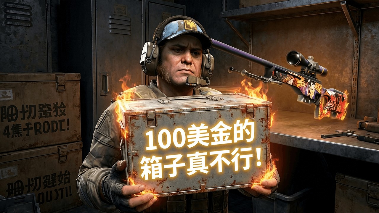 這個100美金的箱子真不想，我吐老血了！虧嘛了！就開一個箱子系列！【FunCS2 免費領取2美金 現在福利滿滿！】