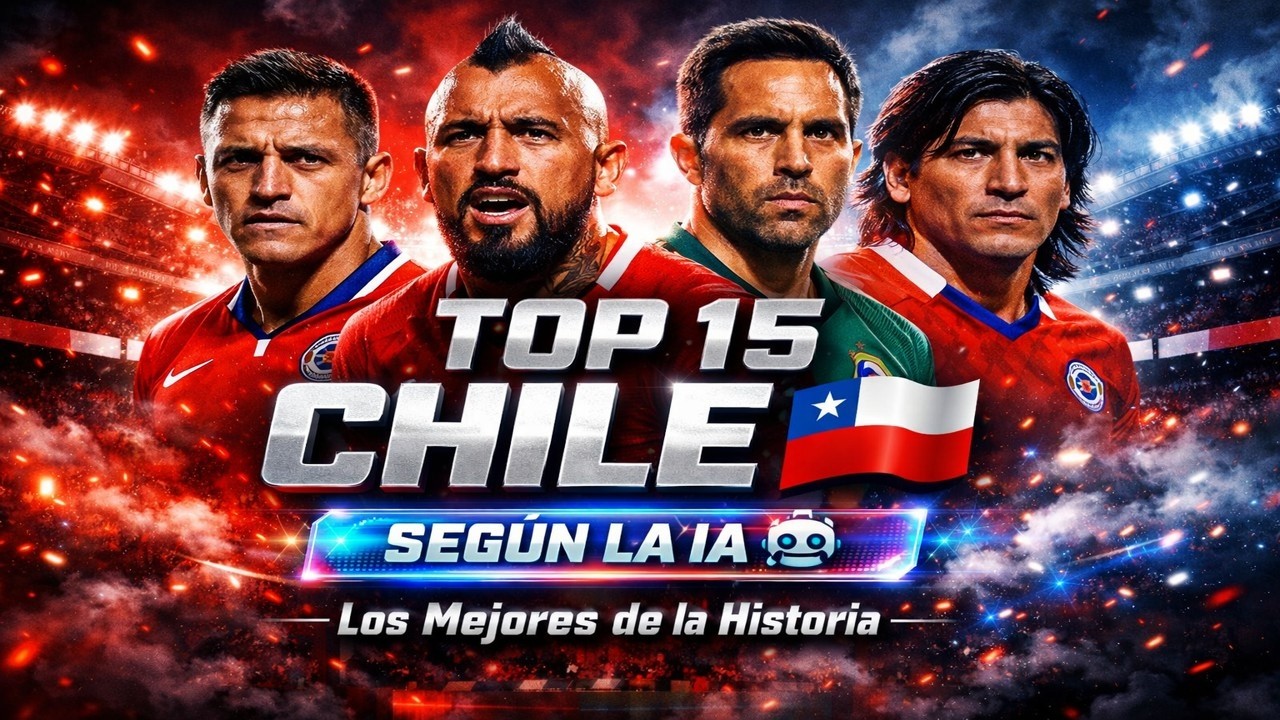 TOP 15 Mejores Jugadores de Chile en la Historia 🇨🇱⚽ (Según la IA)