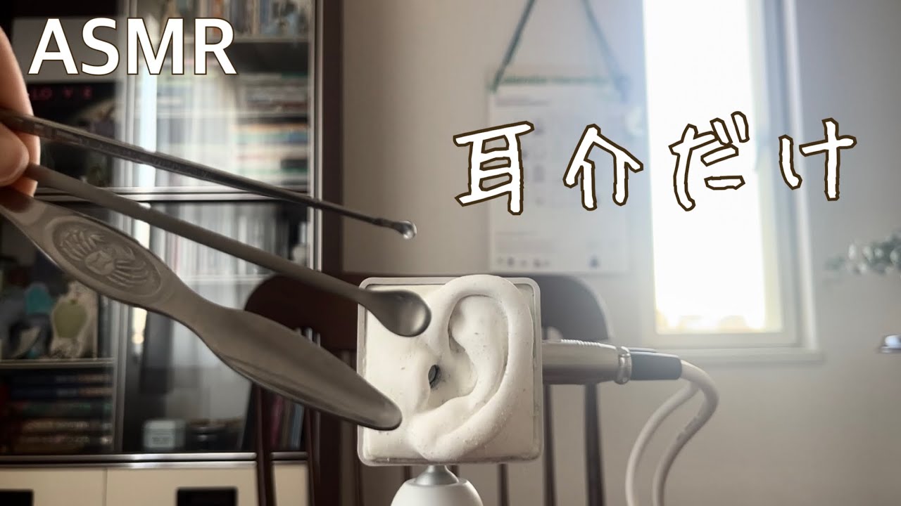 【ASMR】耳介だけ👂 大・中・小のステンレス耳かきでお掃除💭 / Ear cleaning ONLY EARFLAP 【SR3D】
