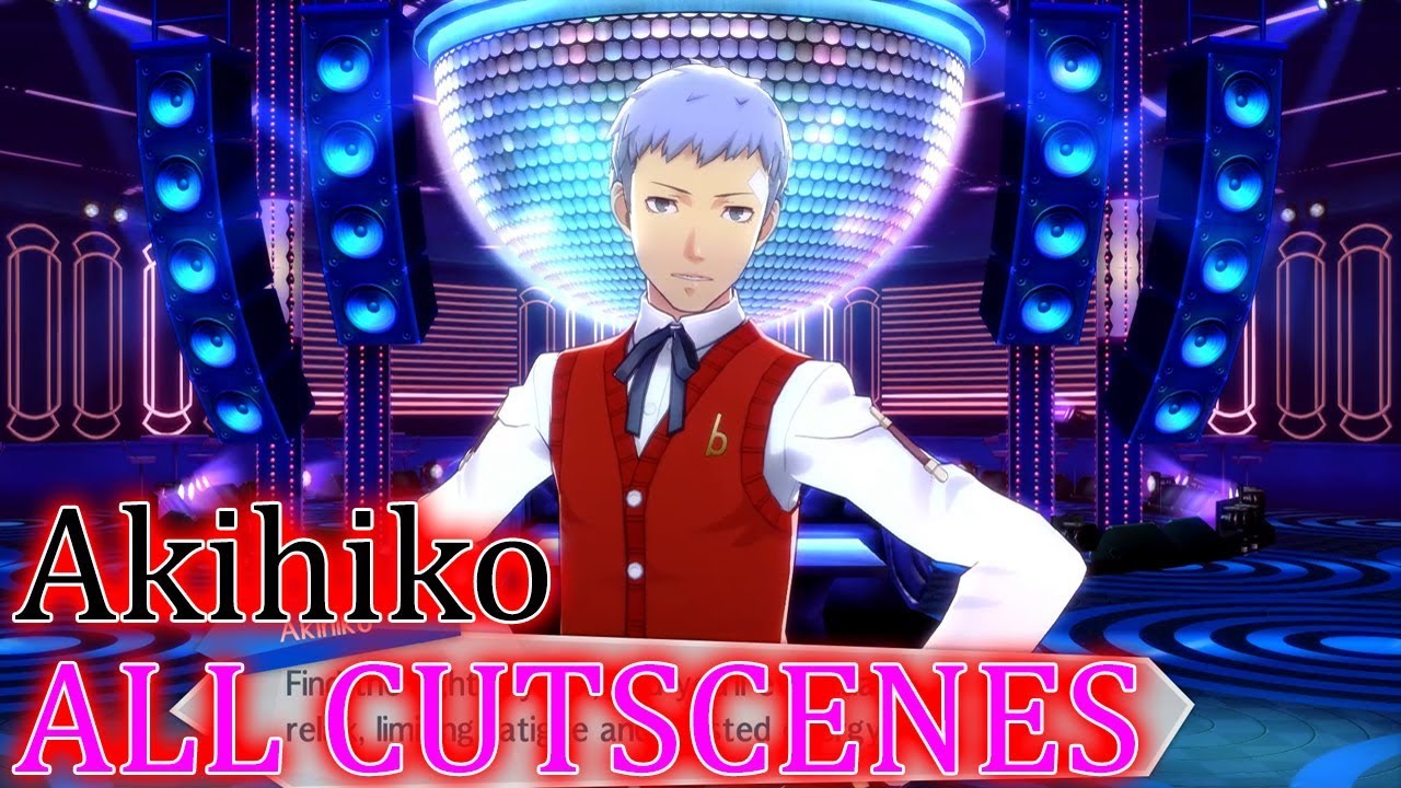 Persona 3 Dancing in Moonlight ВСЕ СЦЕНЫ социального ранга Акихико
