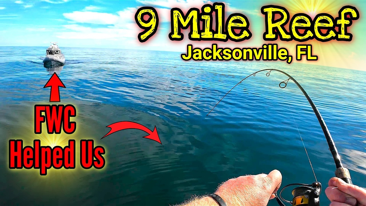 Зимняя рыбалка на рифе 9 Mile Reef, Джексонвилл, Флорида (Федеральная комиссия по охране дикой пр...
