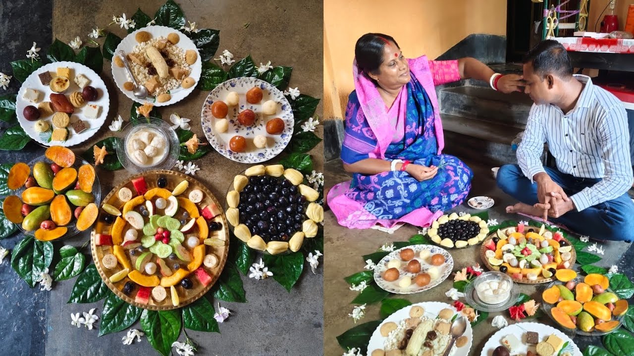 ❤️#জামাইষষ্ঠী আয়োজন#🥭🍉🍊🫐🍎(Jamai sasthi special)🍛