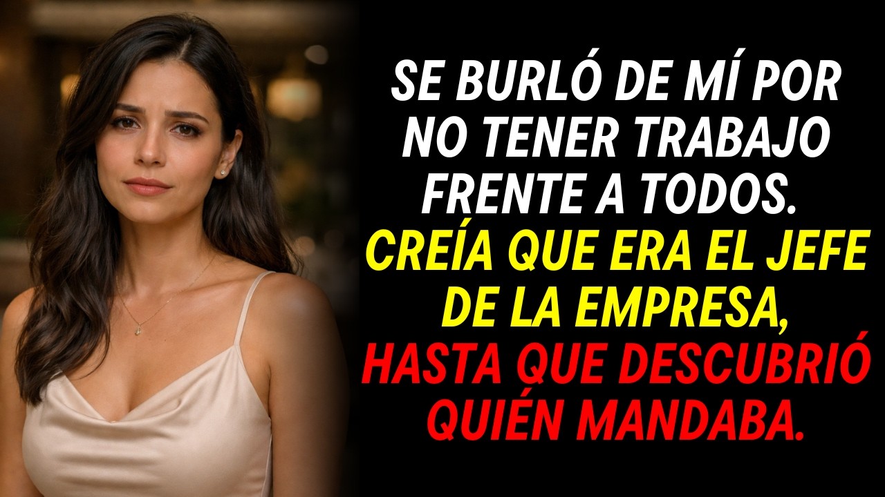 Mi esposo me humilló por estar desempleada frente a todos… sin saber que yo era dueña de la empresa