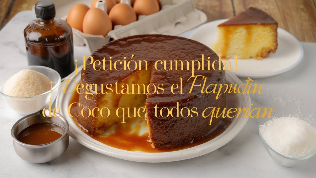 Prueba conmigo el Flapudin de coco mas delicioso y cremoso🥥 mas facil imposible 🌴