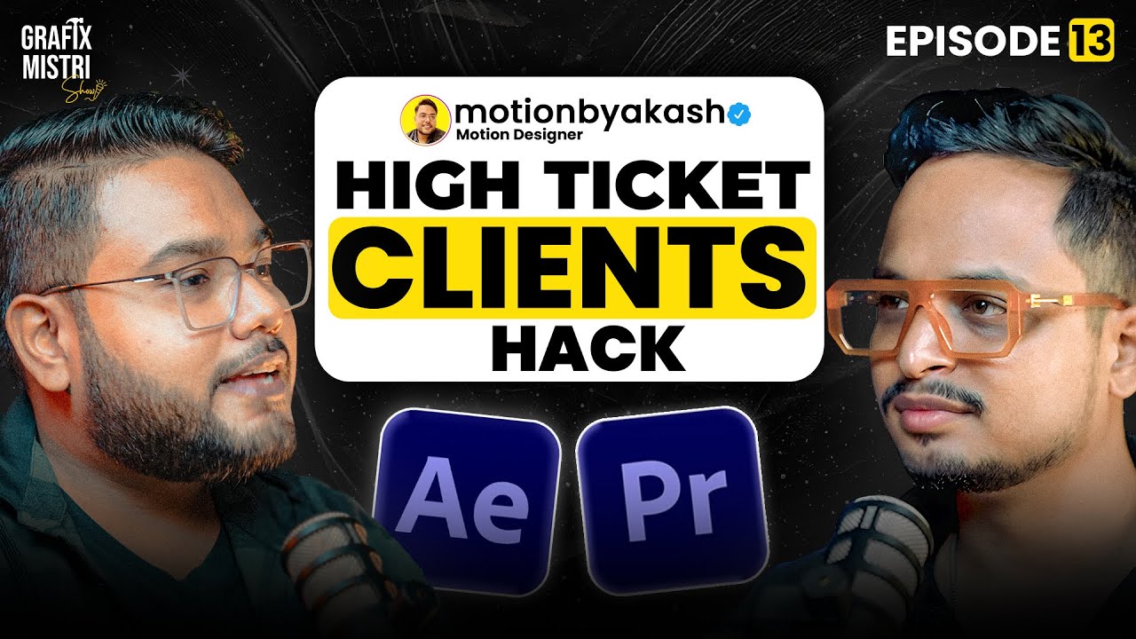 Are Graphic Design Skills a must for Motion Designers? Ft.@motionbyakash| Ep.13 | Grafix Mistri Show