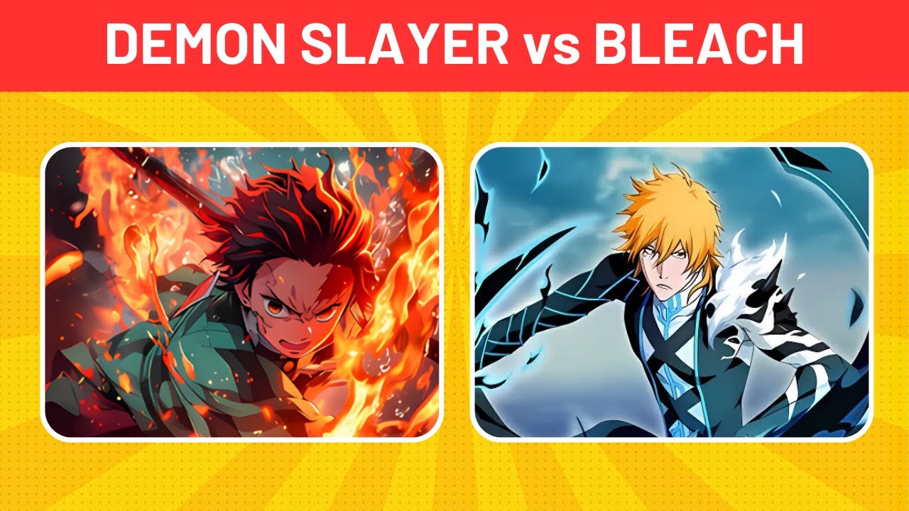 Demon Slayer vs  Bleach | THIS OR THAT | Anime Quiz