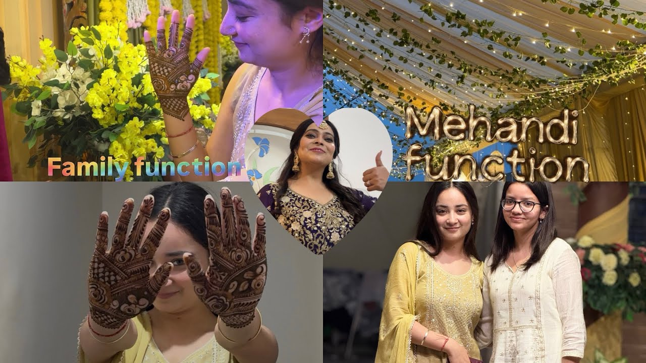 MEHANDI FUNCTION 🪞🫶🏻🦢✨ family vlog