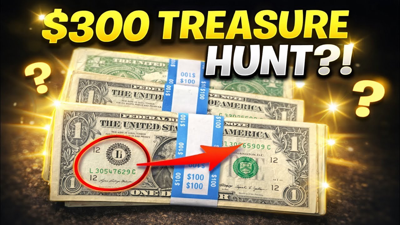 Bank Run Treasure Hunt: $300 in $1 Bills! 👀 #MoneyHunt #TreasureHunt #dollarbills