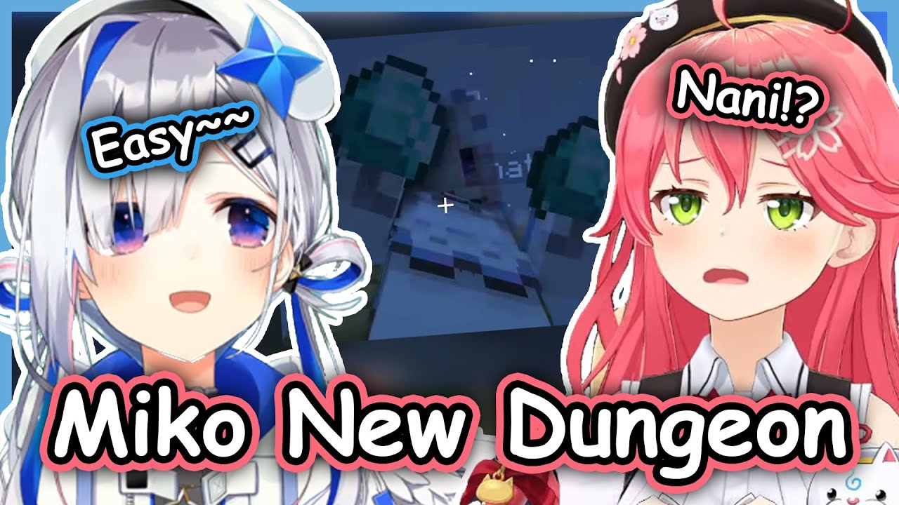 Kanata Tries Out Mikochi New Dungeon (On The Ground KEKW)【Sakura Miko/Amane Kanata】【Eng Sub】