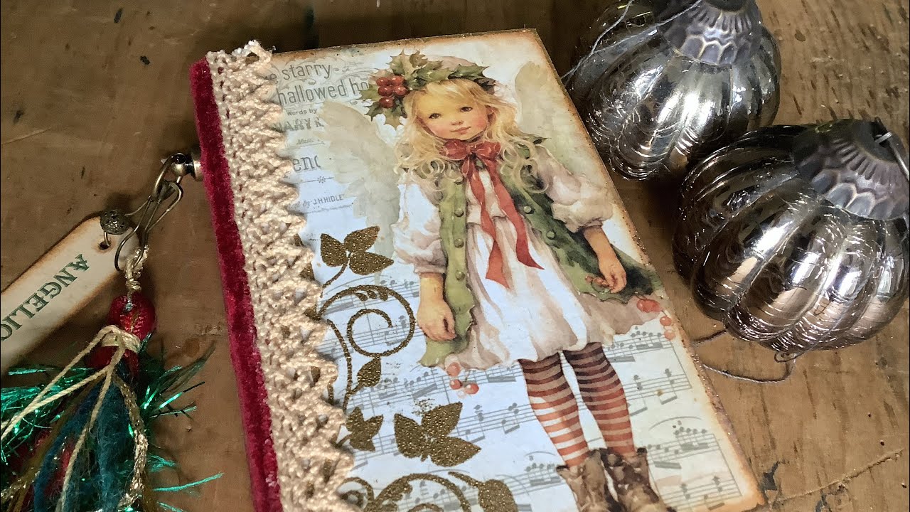 Christmas Junk Journal flip through (Mini Journals/Tree ornaments)
