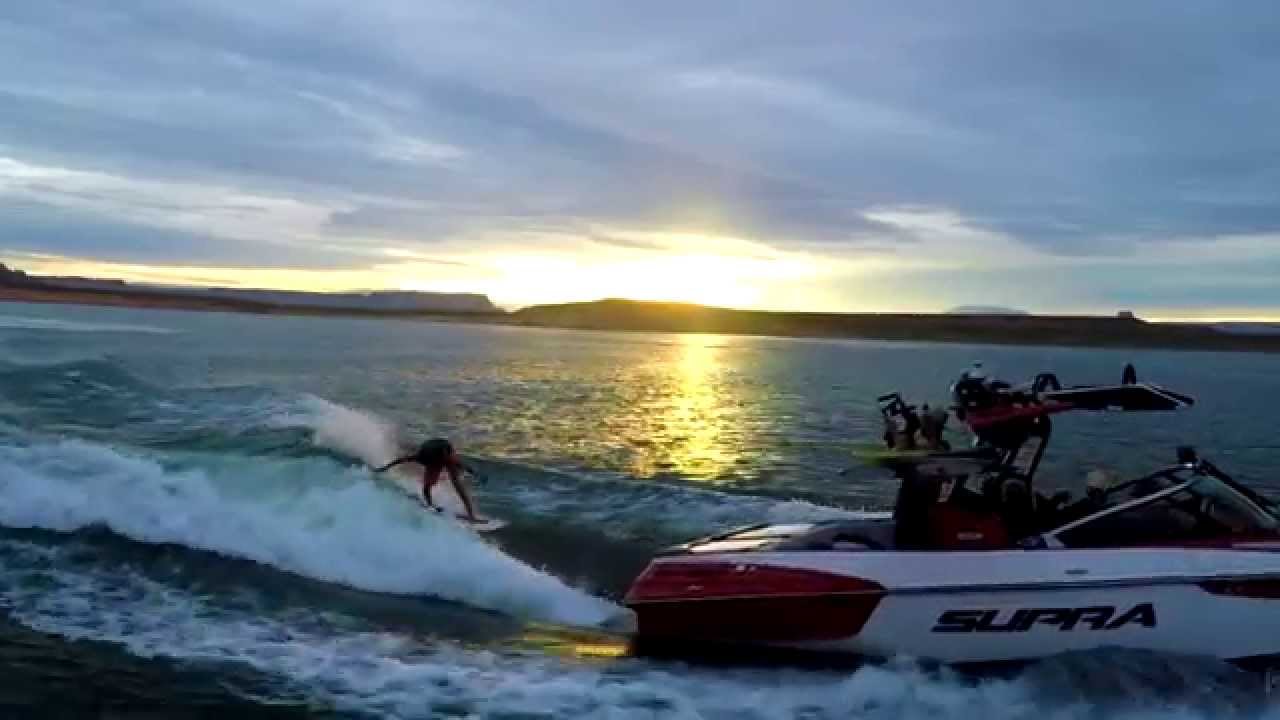 Wakesurfing With Parker Payne At Lake Powell - Drone Video