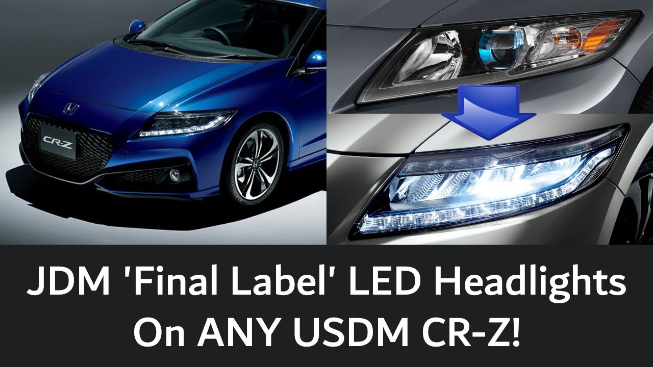 JDM Full LED 'Final Label' Headlight Installation on Honda CR-Z Made Easy!