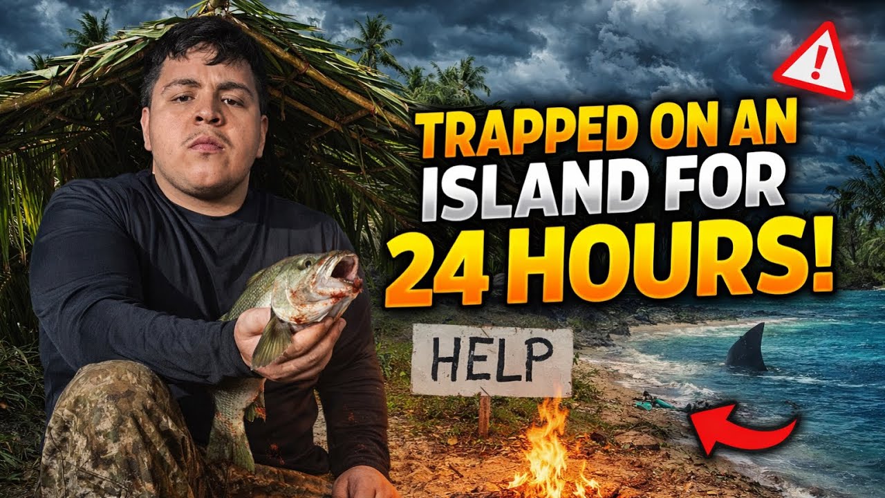 I SURVIVED ON AN ABANDONED ISLAND FOR 24 HOURS (NOT CLICKBAIT) 