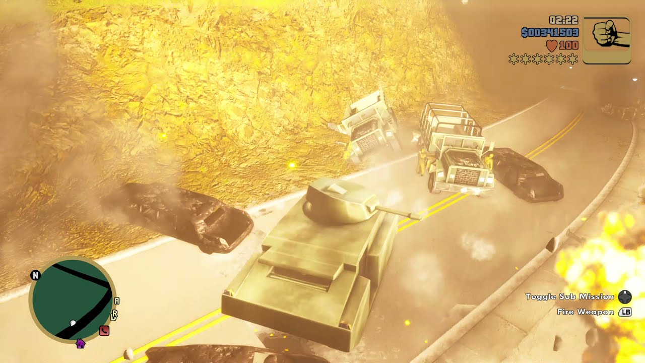 Grand Theft Auto III The Definitive Edition Tank Rampage