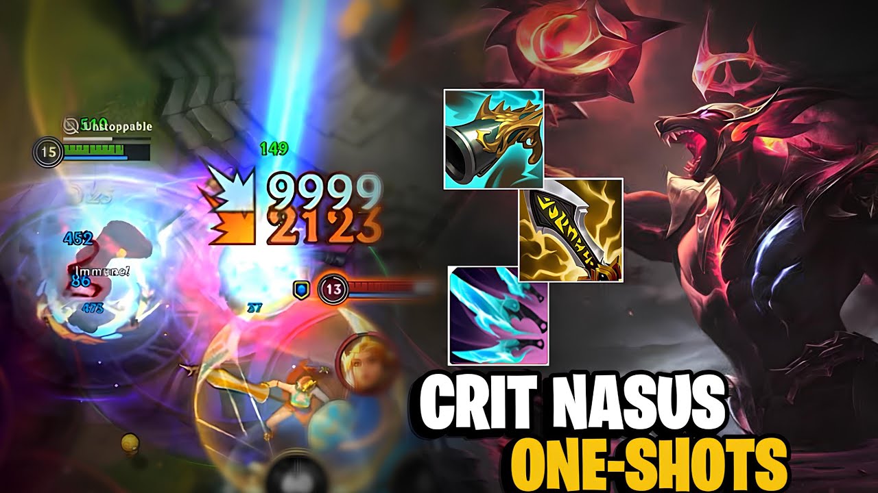 This is What Happens When Nasus Goes FULL CRIT! (Wild Rift)
