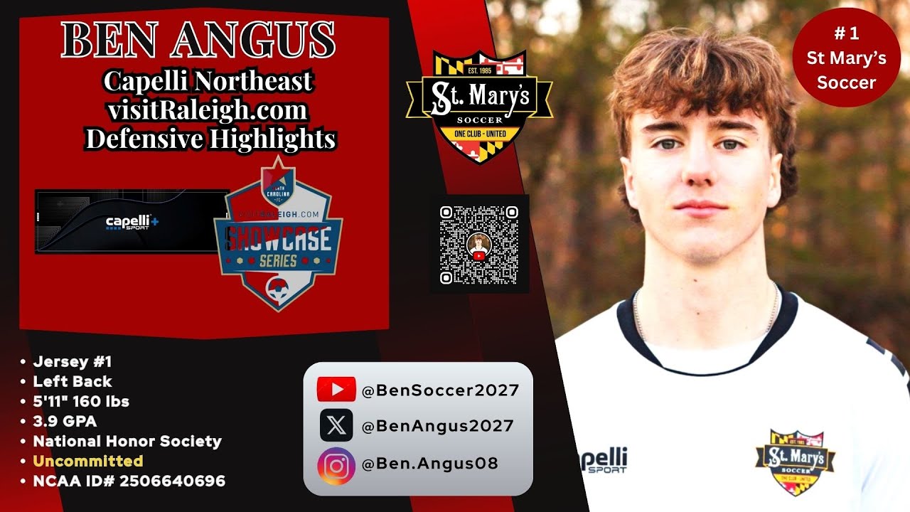 Defensive Highlights, Capelli and Raleigh Showcases - Ben Angus | 2027 Defender