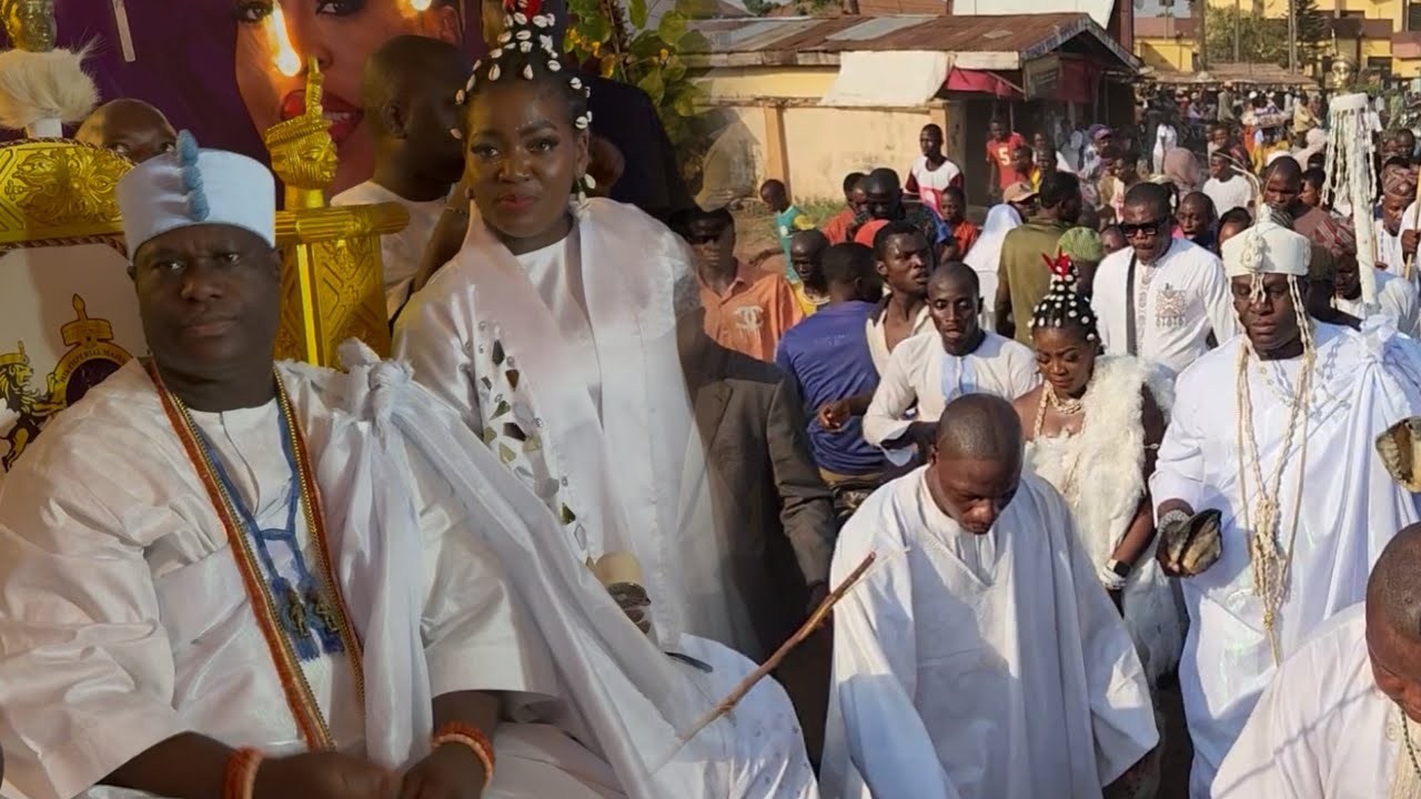 SEE HOW THE ENTIRE PROPLE OF IFE KINGDOM PRAY FOR OONI OF IFE AND QUEEN ASHLEY AT AJE FESTIVAL 2026
