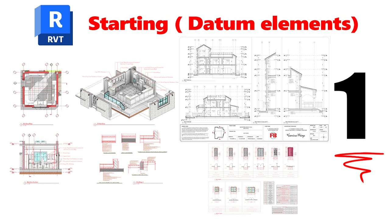 1- Revit 2026 tutorial (intro)  ✅  ورشة ريفيت معماري