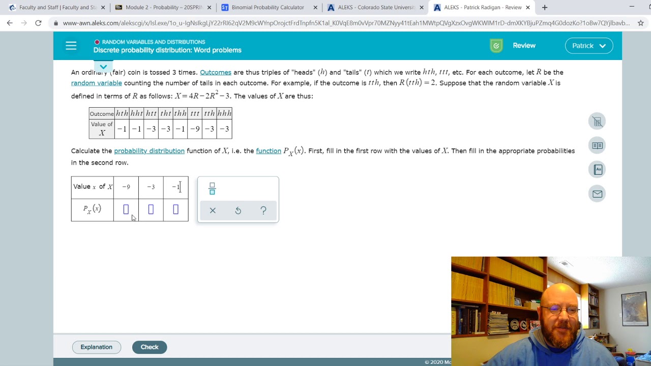 BUSAD265 Ch 6 Discrete Probability Distribution: Word Problems