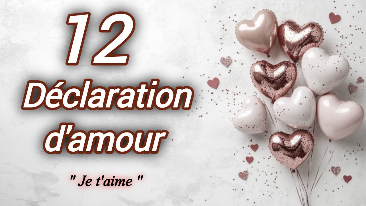 12 Déclarations d’Amour Qui Feront Fondre Ton Cœur ❤️ Messages Romantiques Très Touchants