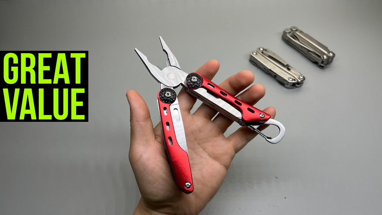 $12 Amazon Basics Multitool Compared with Leatherman Wingman and Wave+