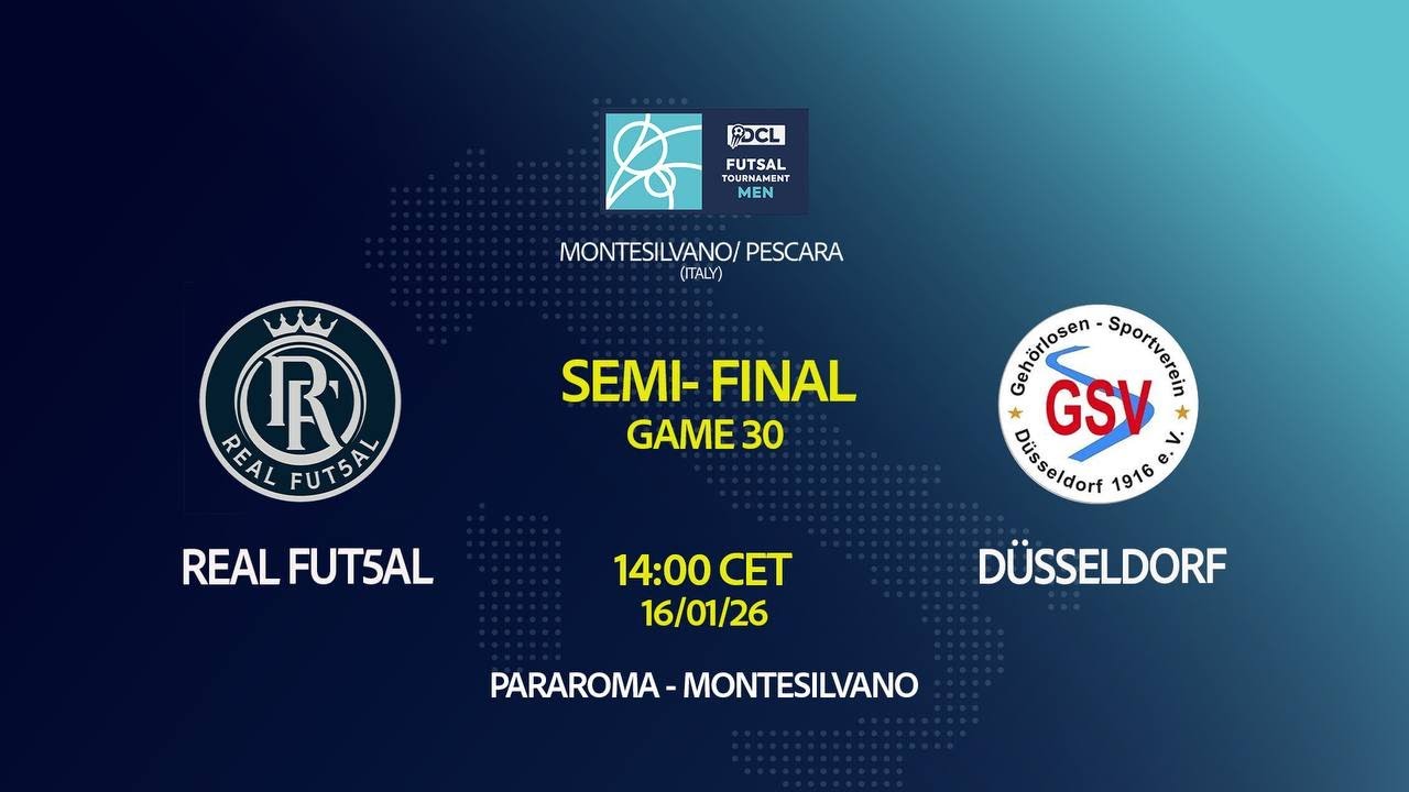 Futsal 2026 | Men | SEMI-FINAL | GAME 30 | REAL FUT5AL vs DUSSELDORF