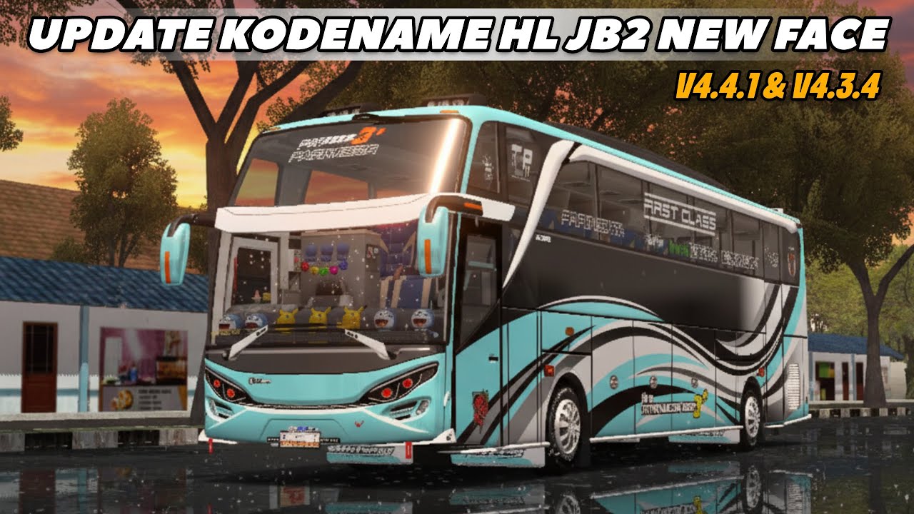 UPDATE KODENAME HEADLAMP JB2 PREMIUM NEW FACE DETAIL | BUSSID V4.4.1 SUPPORT V4.3.4