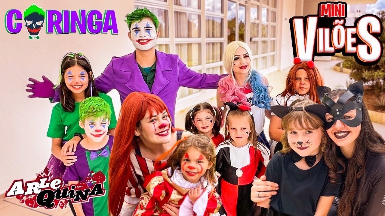 A PENNY, MULHER GATO, ARLEQUINA E CORINGA QUEREM ADOTAR TODOS OS FILHOS DOS SUPER VILÕES MINI VILÕES