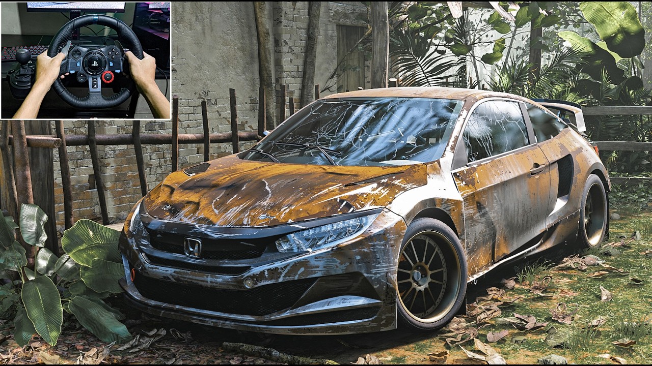 RESTORED & RACED VS SUPERCARS Honda Civic Type R 2016 - Forza Horizon 5 | Stering Wheel Gameplay