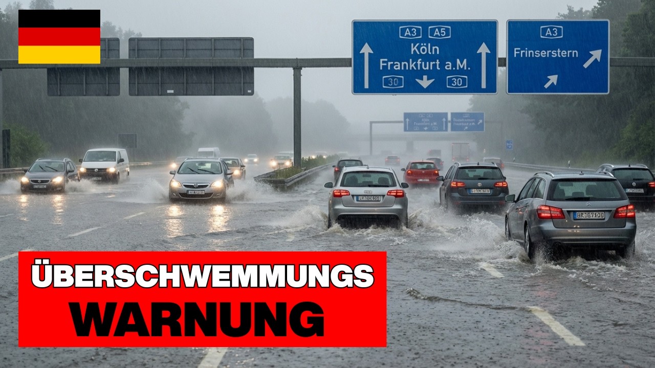 🚨 Starke STÜRME Ziehen über Deutschland hinweg – Hochwasserwarnungen für mehrere Regionen