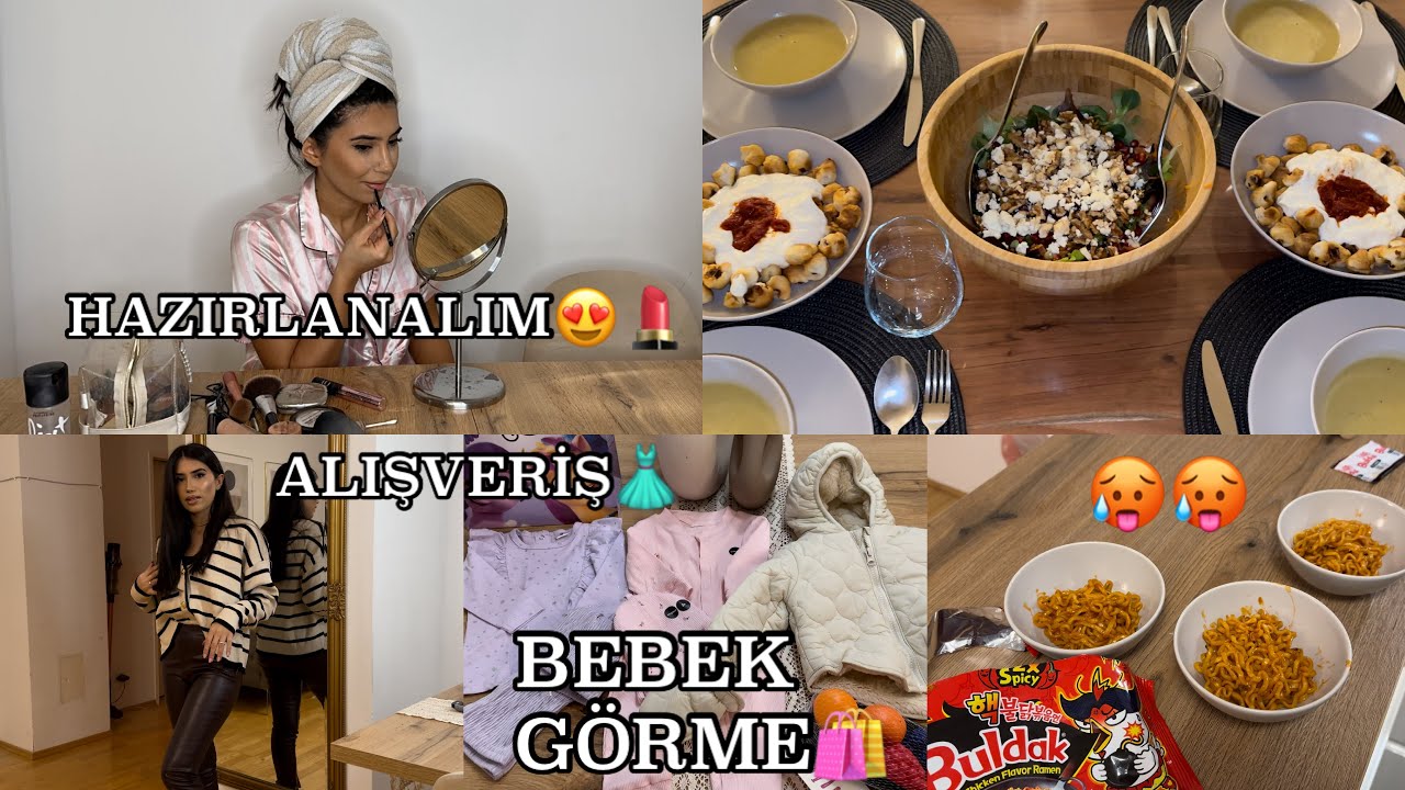ÖZLENEN MAKYAJ VİDEOSU💄KIYAFET ALIŞVERİŞİM👗BEBEK GÖRME👶🏻ARKADAŞİM DÖKTÜRMÜŞ😍 - GÜNLÜK VLOG