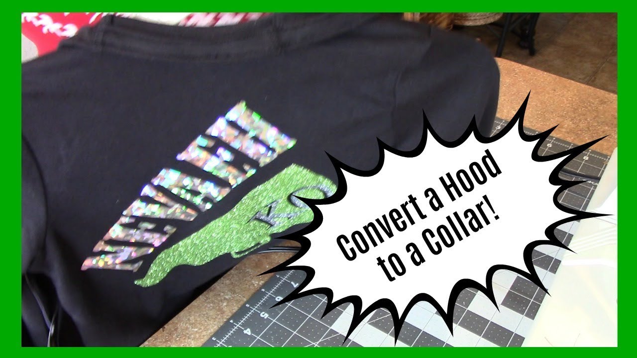 Easy Sewing - convert a jacket hood to a collar