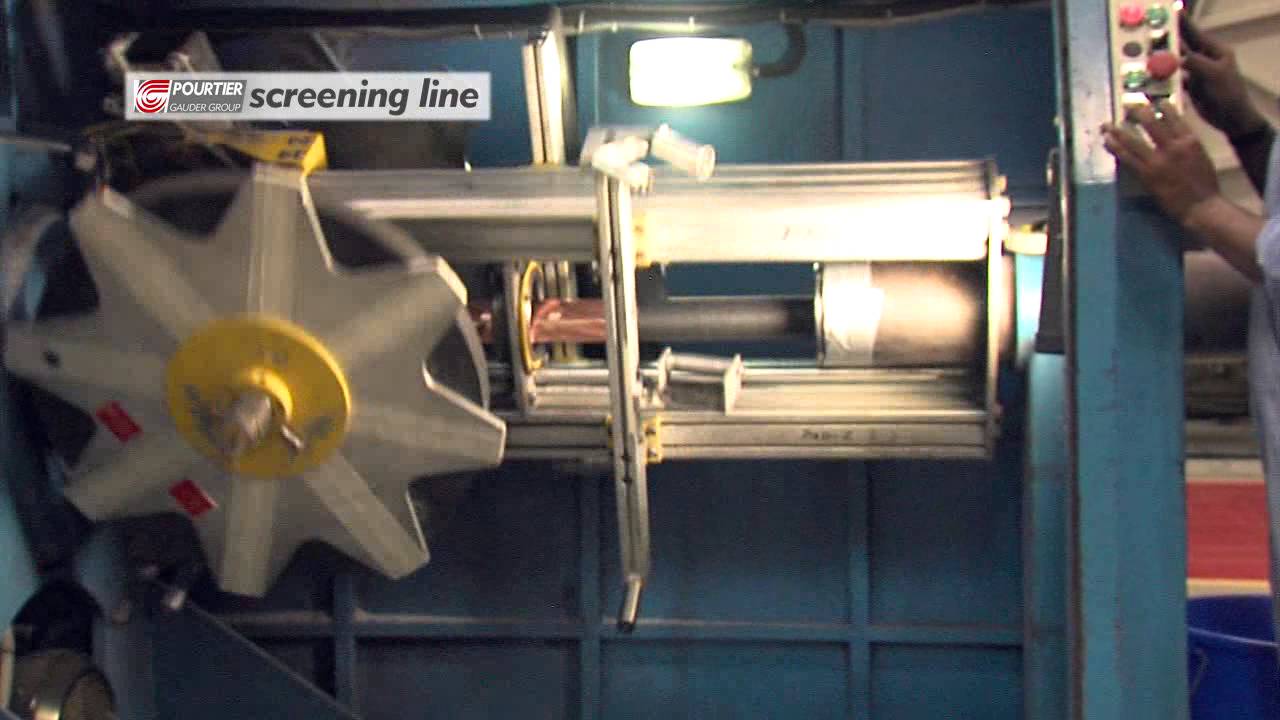 High voltage cable plant : POURTIER screening line
