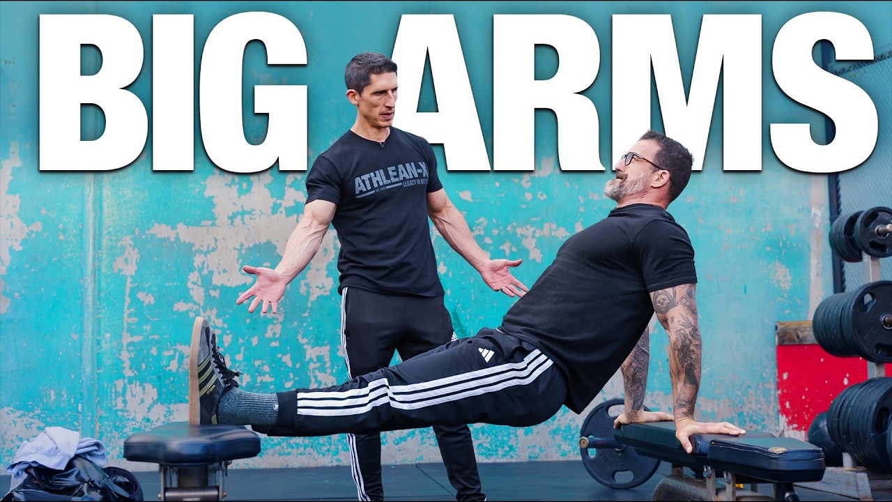 Arm Workout at Gold&rsquo;s Gym Venice (ATHLEAN X | Andrew Huberman)