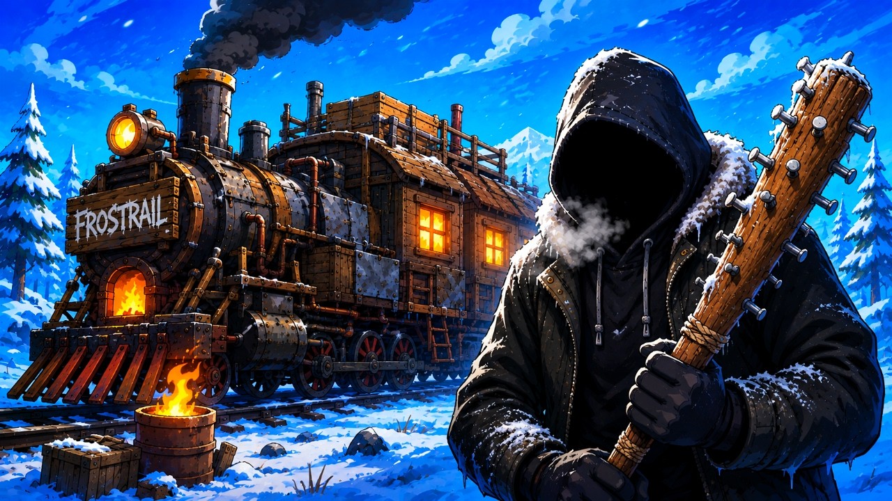 Your Base Is A TRAIN In This NEW Survival Crafting Game &mdash; Frostrail [First Look]
