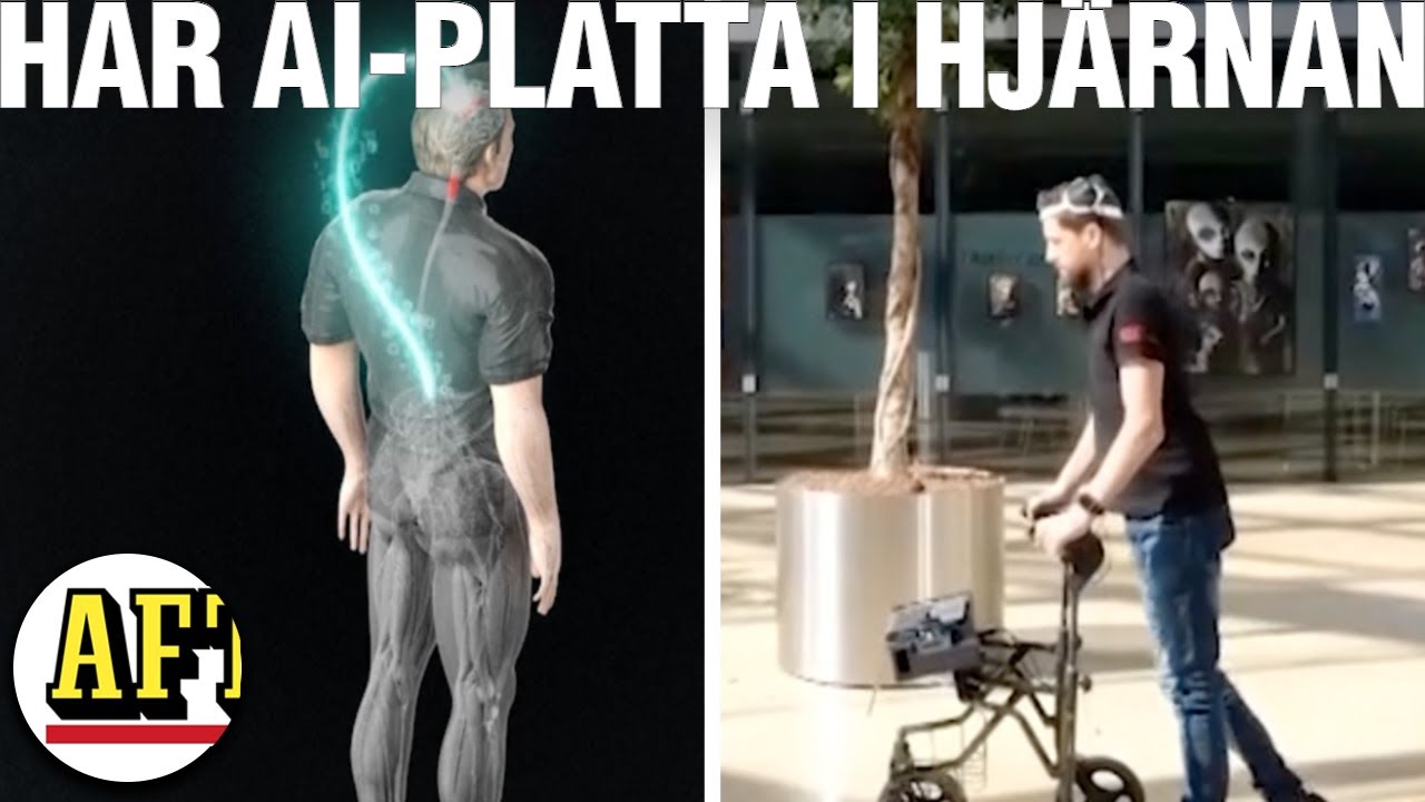 Förlamad man går igen – med hjälp av AI