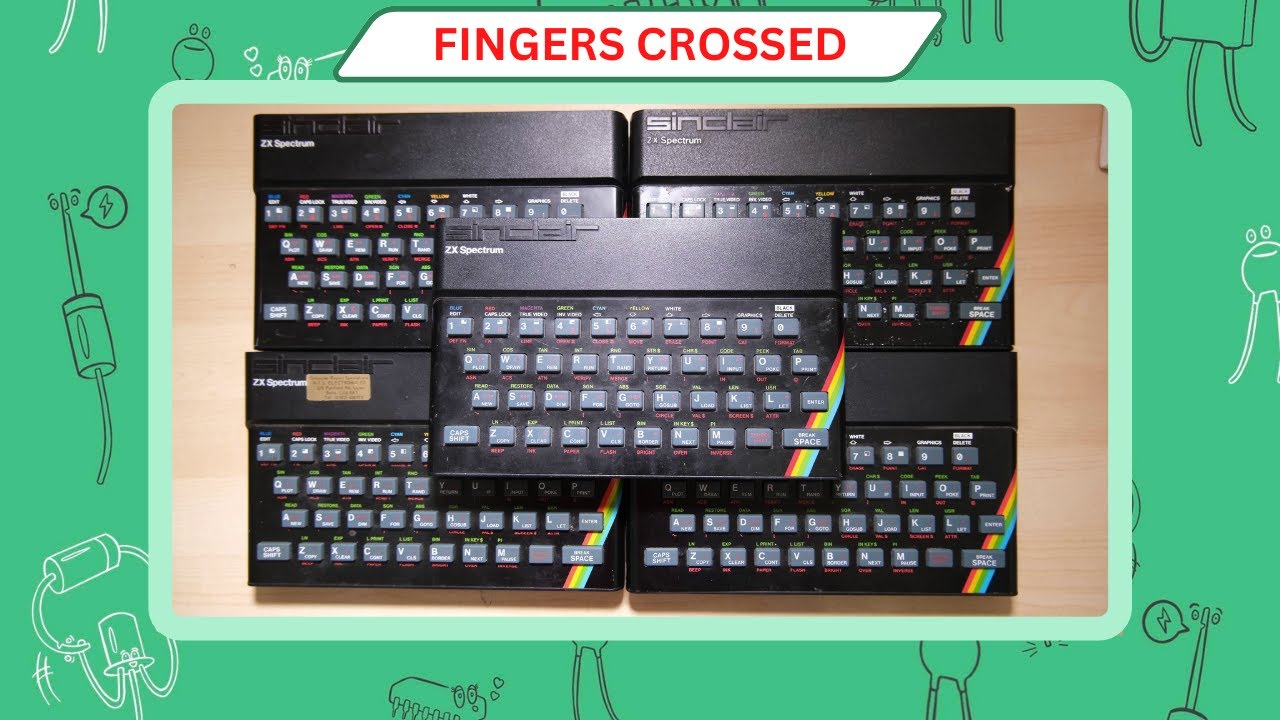 Booting FIVE Untested Sinclair ZX Spectrums