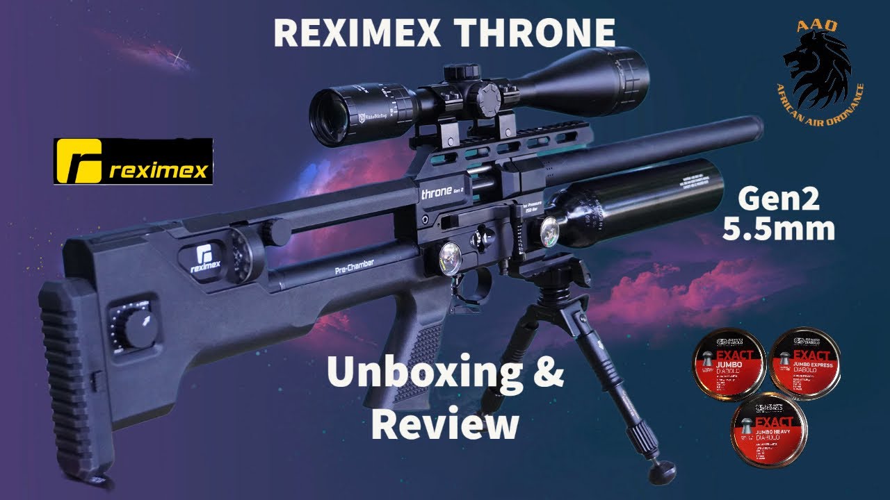 Reximex Throne Gen 2   5 5mm Unboxing and Review with light pellets
