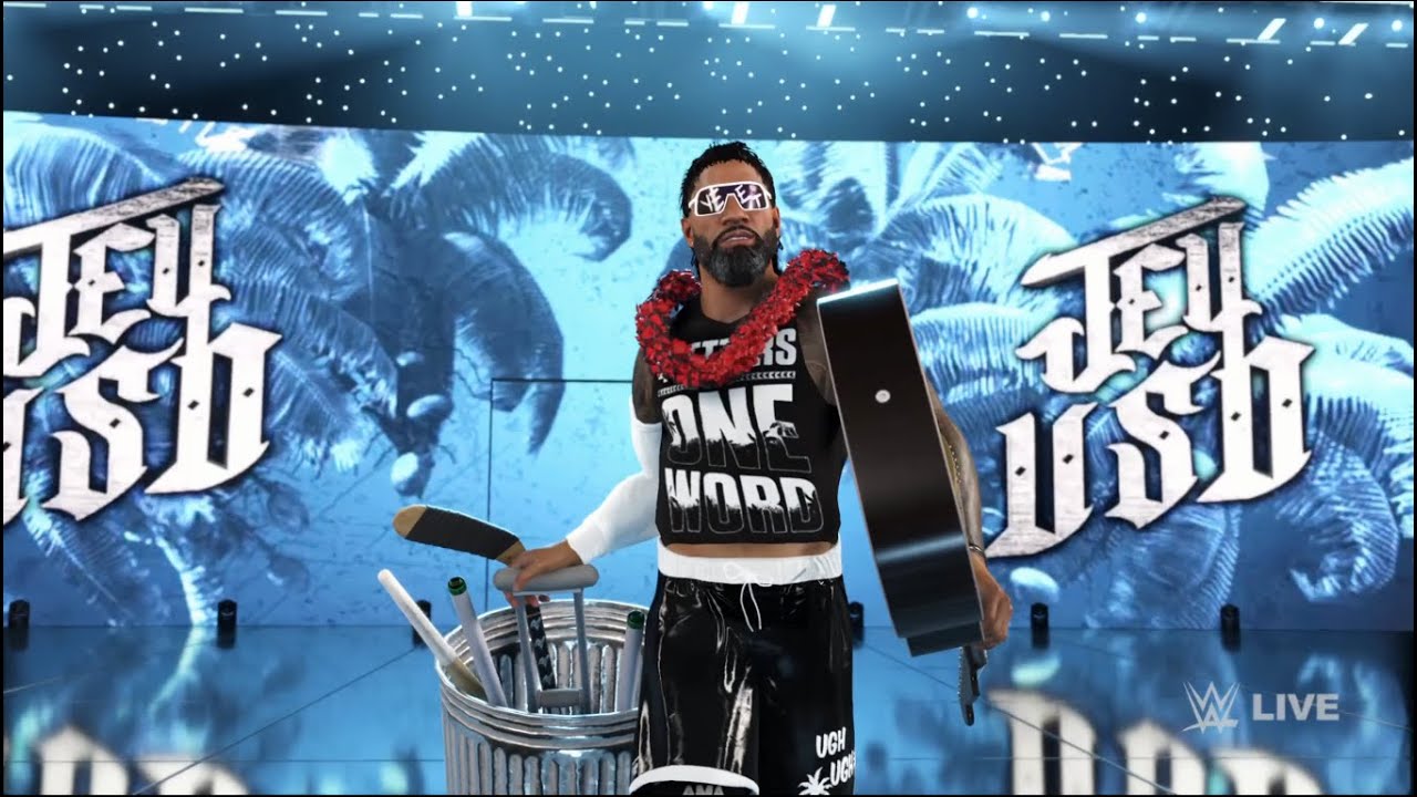 WWE 2K25 Jey Uso vs. Bron Breakker Extreme Rules Match Raw