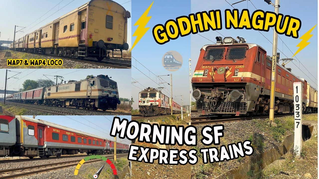 Godhni - Morning Superfast Express Trains of Nagpur on Sunday | Train Spotter