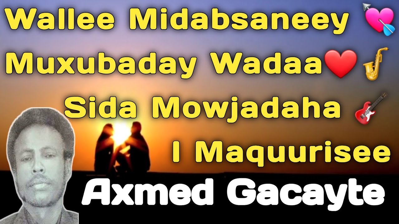 gacayte | Axmed gacayte heesta waan maagane | axmed gacayte hees midabsan | waan maagane | midabsan