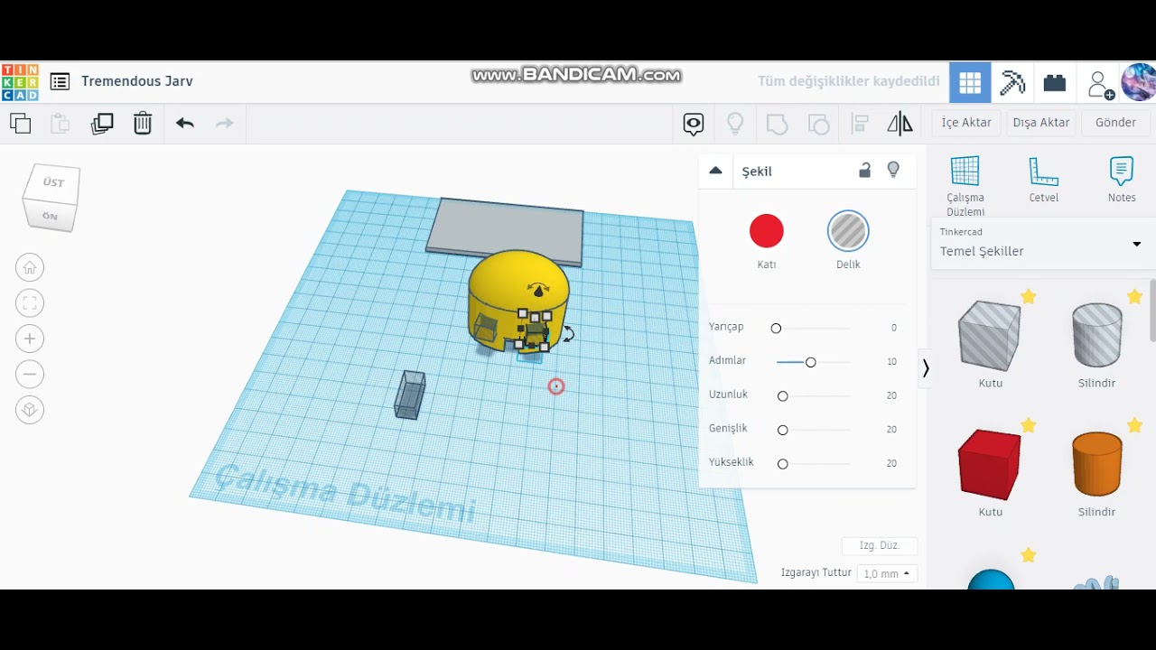 Tinkercad Camii Tasarımı