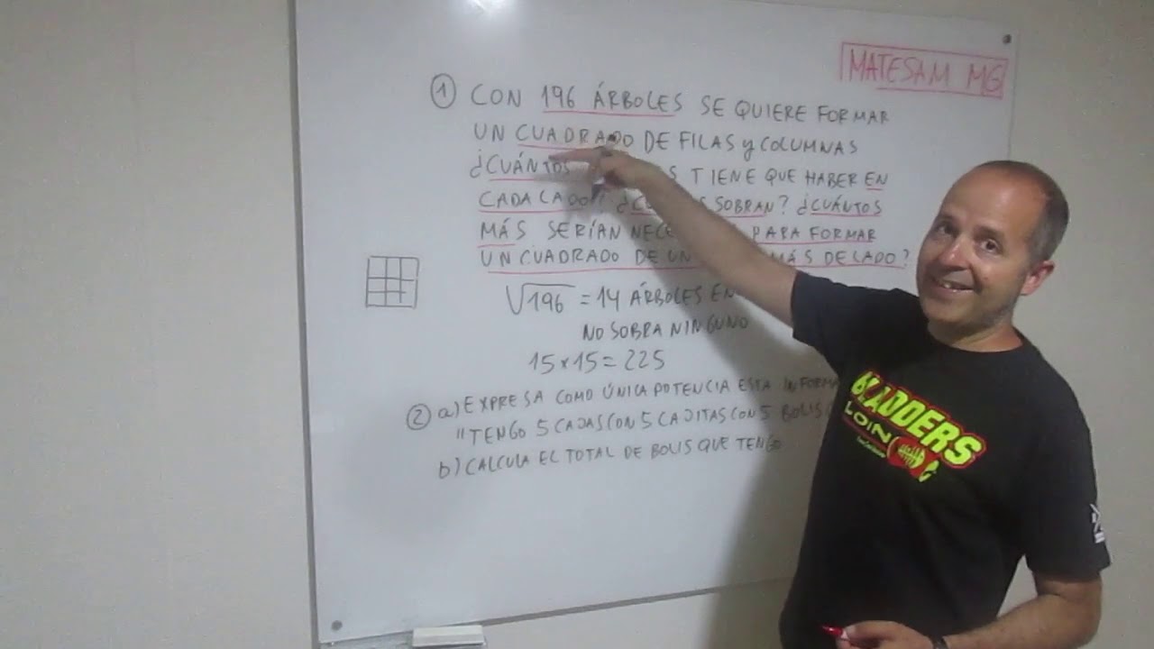 Problemas de potencias y raíces