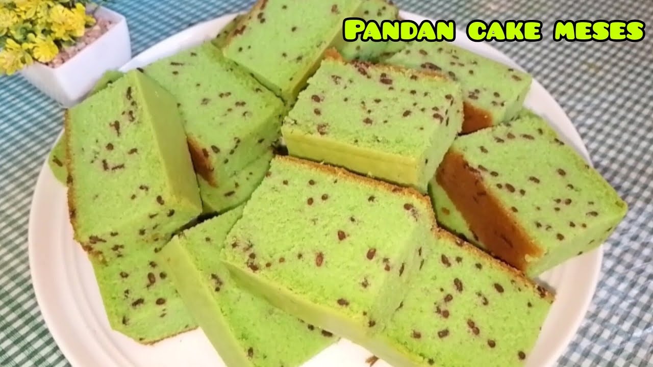 Cari ide jualan yg cantik dan enak? Coba buat Pandan cake meses ini 