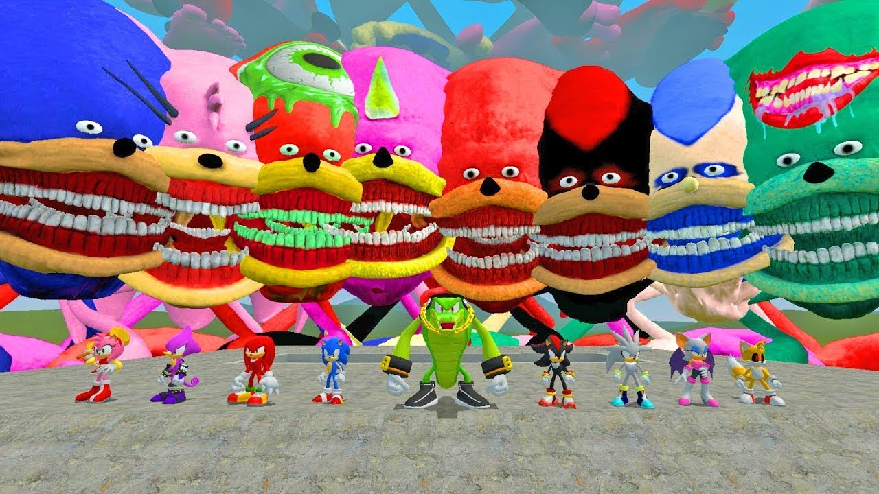 THE FORCES SONIC BATTLE - Who be the Winner? in Garry's Mod!!!
